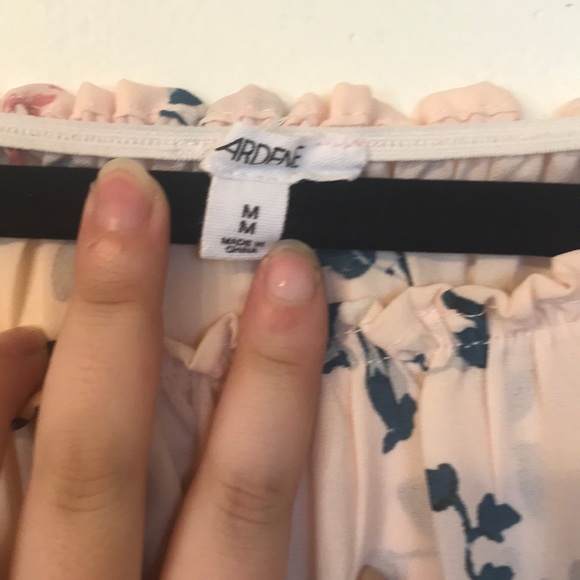 Pink Floral Off Shoulder Top - Picture 2 of 2